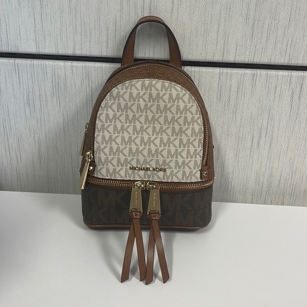 Michael Khors Rhea Mini Backpack Purse, Like New
